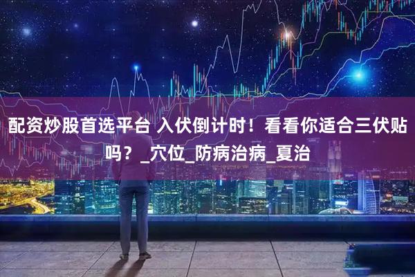配资炒股首选平台 入伏倒计时！看看你适合三伏贴吗？_穴位_防病治病_夏治