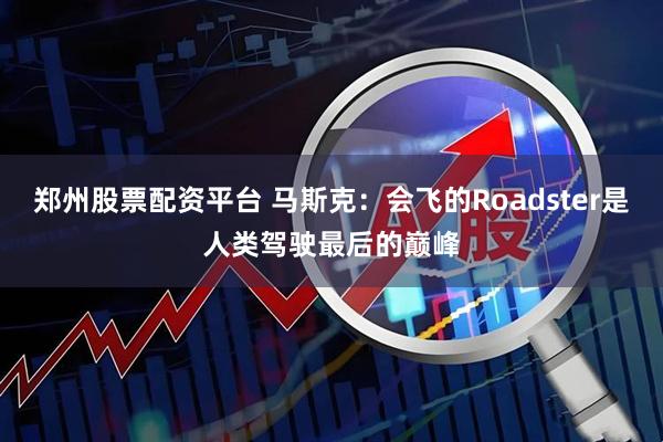 郑州股票配资平台 马斯克：会飞的Roadster是人类驾驶最后的巅峰